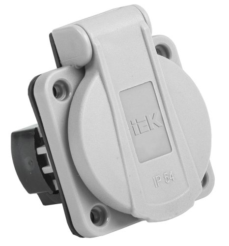 Розетка кабельная встраиваемая IEK Magnum РП13-3 16А 2Р+E 230В IР54 серый фото Розетка кабельная встраиваемая IEK Magnum РП13-3 16А 2Р+E 230В IР54 серый картинка